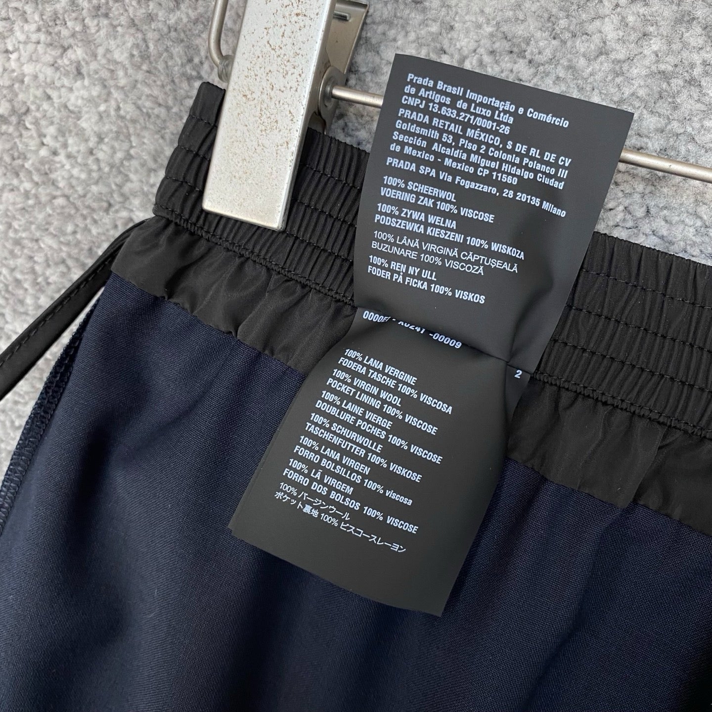 Miu Miu Navy Wool Pants, Size 36/38/40/42