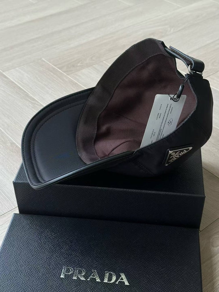 Prada Re-Nylon Baseball Cap, Size M