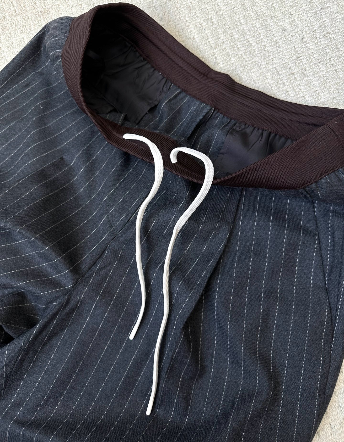 Miu Miu Pinstripe Single-Breasted Blazer Jacket & Pants Set, Size 36/38/40