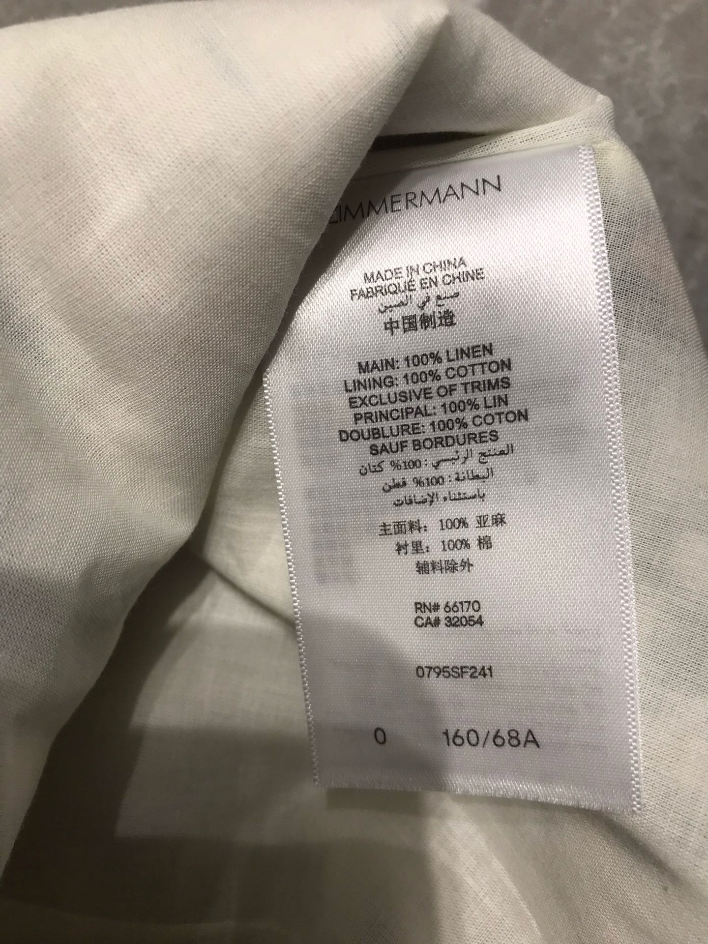 Zimmermann Floral Ramie Bouse & Midi Linen Skirt Set, Size AU 0/1/2/3
