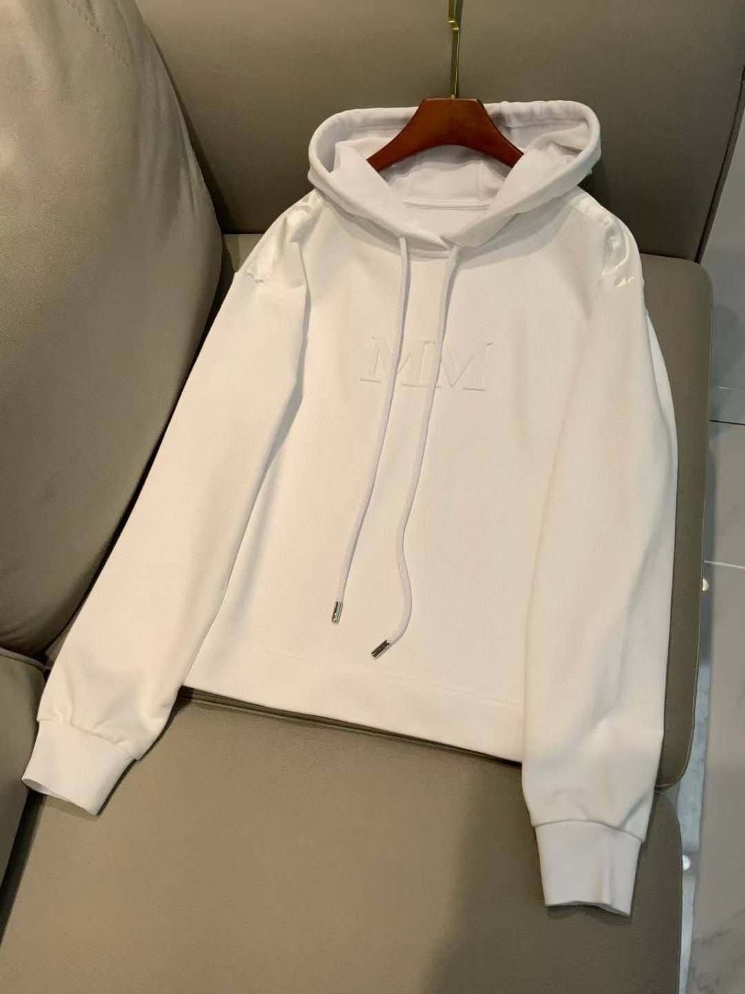 Max Mara MM Hooded Sweatshirt & Pants Set in Gray/Black/White, Size S/M/L