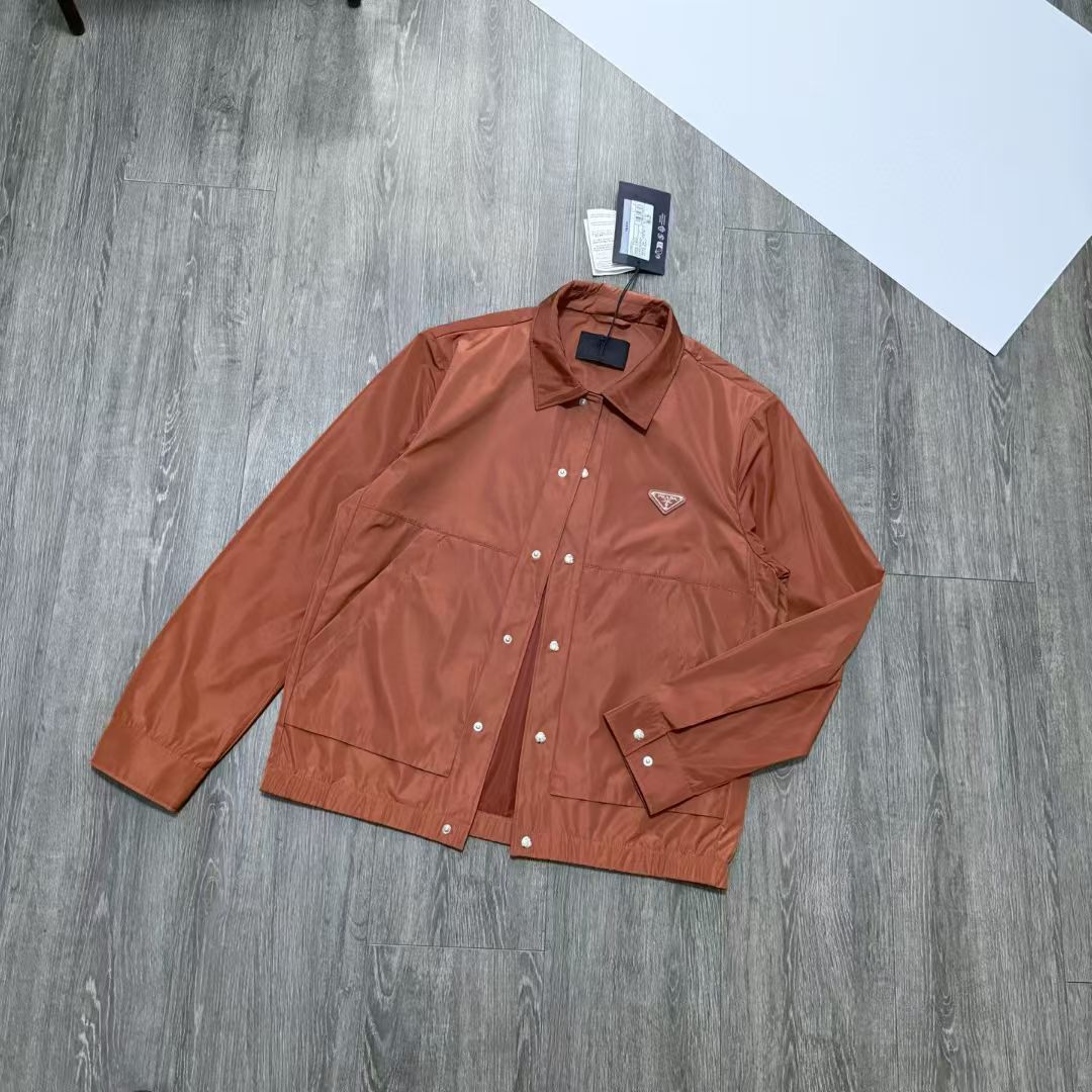 Prada Re-Nylon Jacket in Black/Green/Red, Size S/M/L/XL/XXL