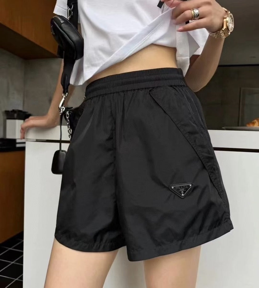 Prada Light Re-Nylon Shorts in Black, Size S/M/L
