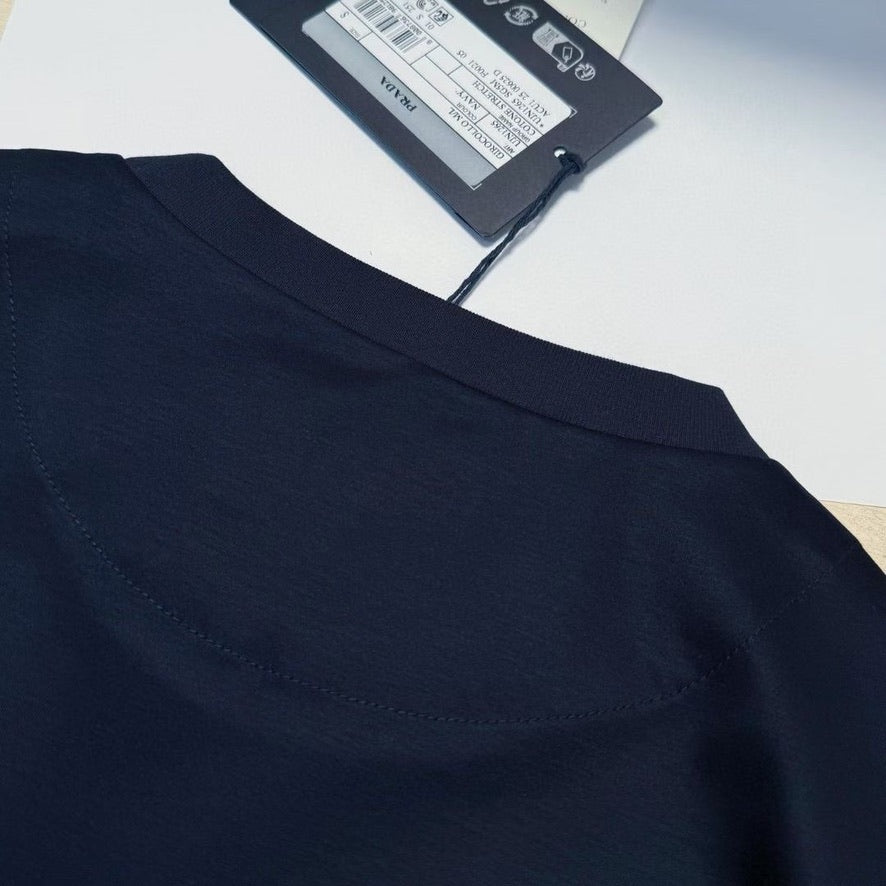 Prada Embroidered Logo Cotton T-Shirt, Size S/M/L/XL/XXL