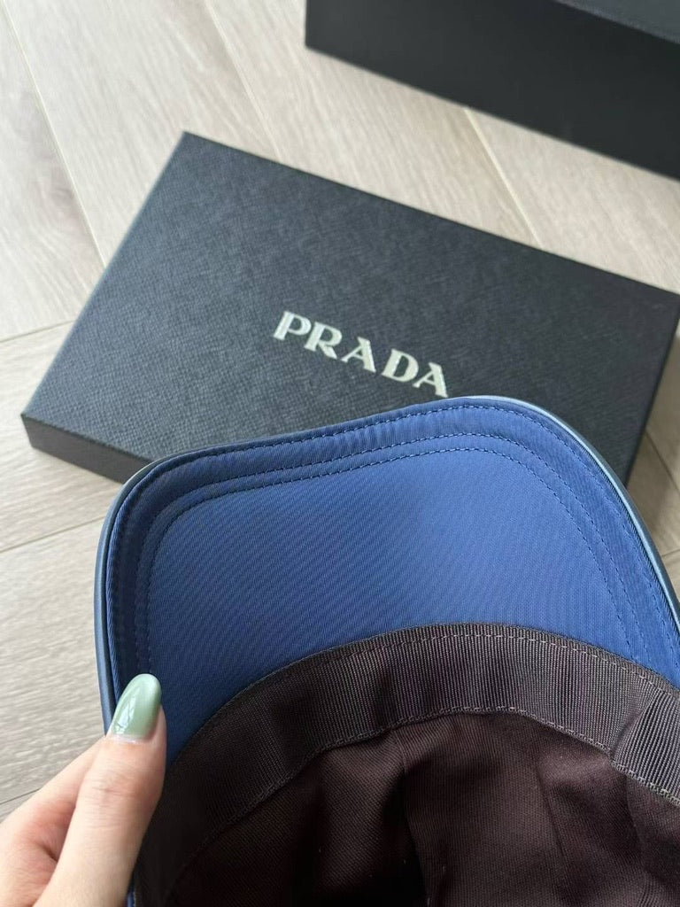 Prada Re-Nylon Baseball Cap, Size M