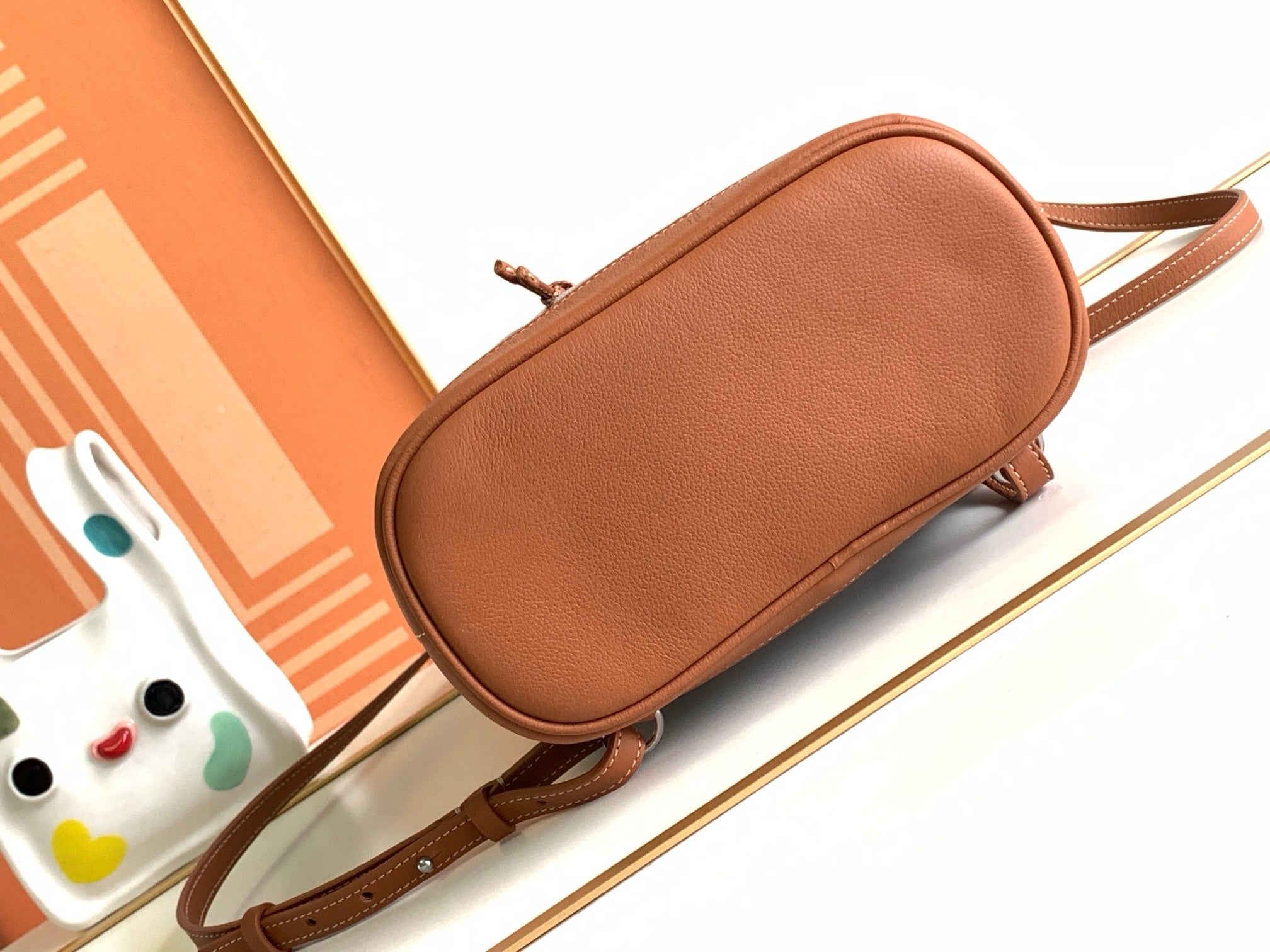Goyard Goyardine Calfskin Mini Alpin Backpack in Brown (7.5 x 3.5 x 8.25 in)