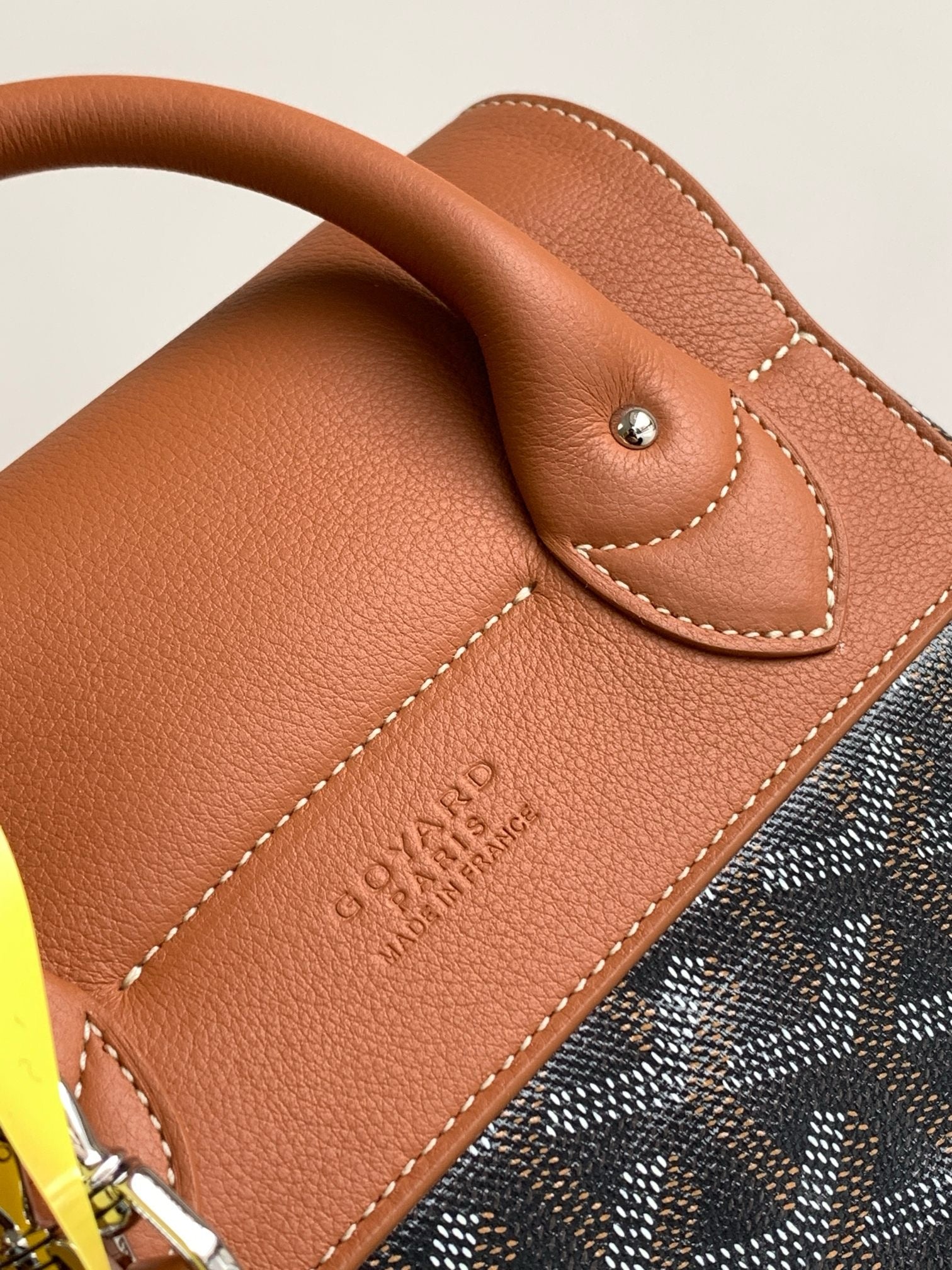 Goyard Goyardine Calfskin Mini Alpin Backpack in Brown (7.5 x 3.5 x 8.25 in)