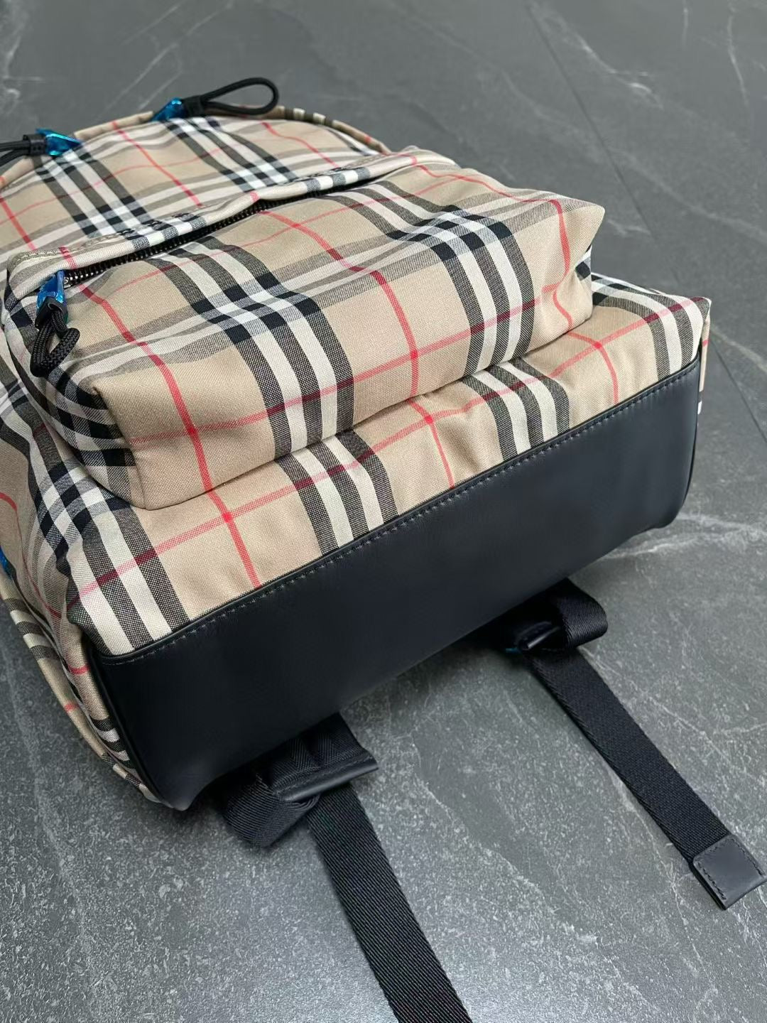 Burberry Checked Cotton-Blend Backpack (16 x 14 x 6 in)