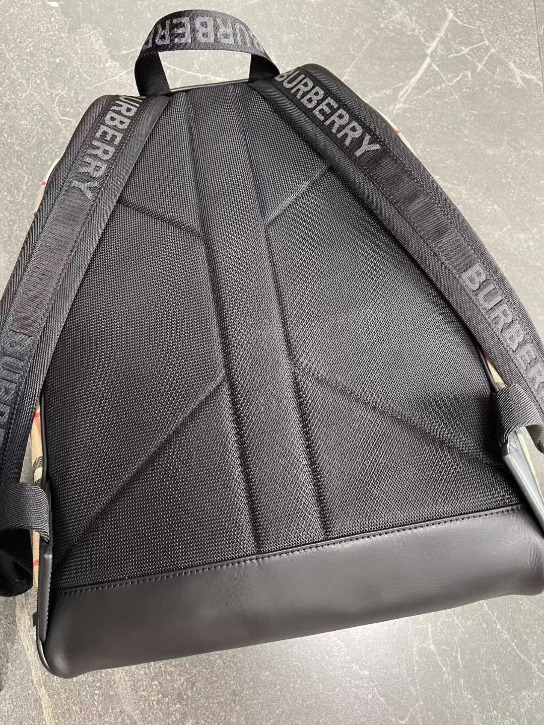 Burberry Checked Cotton-Blend Backpack (16 x 14 x 6 in)