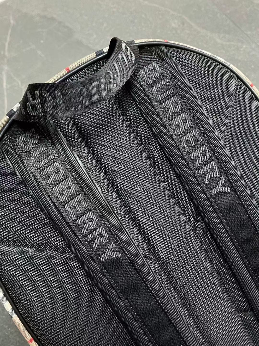 Burberry Checked Cotton-Blend Backpack (16 x 14 x 6 in)