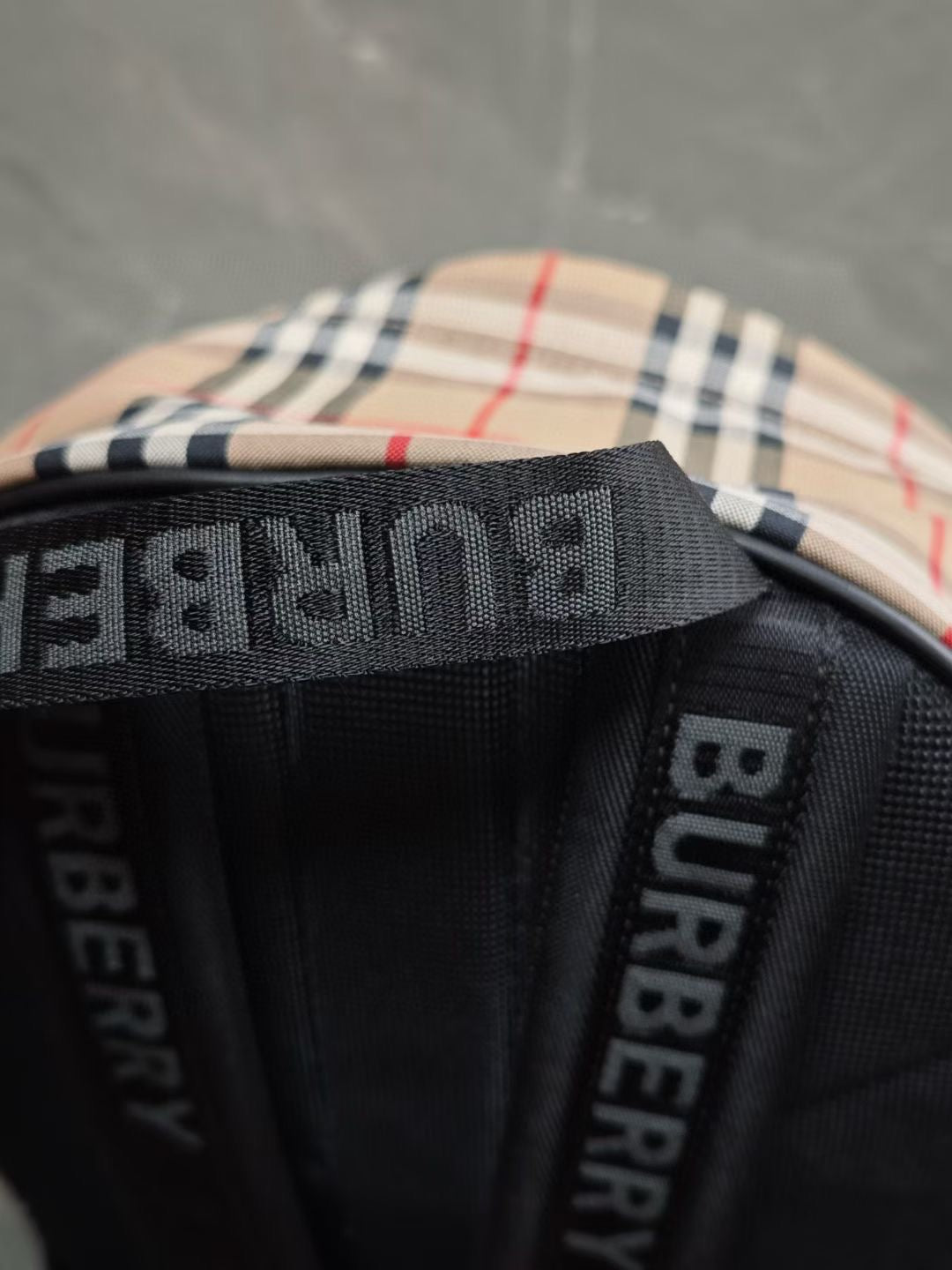 Burberry Checked Cotton-Blend Backpack (16 x 14 x 6 in)