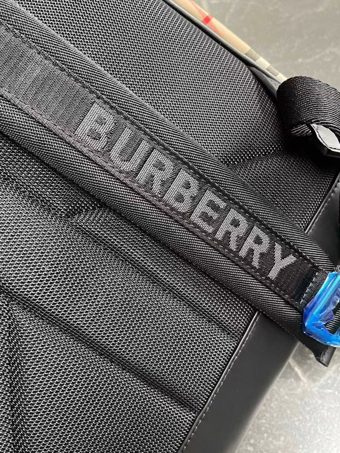 Burberry Checked Cotton-Blend Backpack (16 x 14 x 6 in)