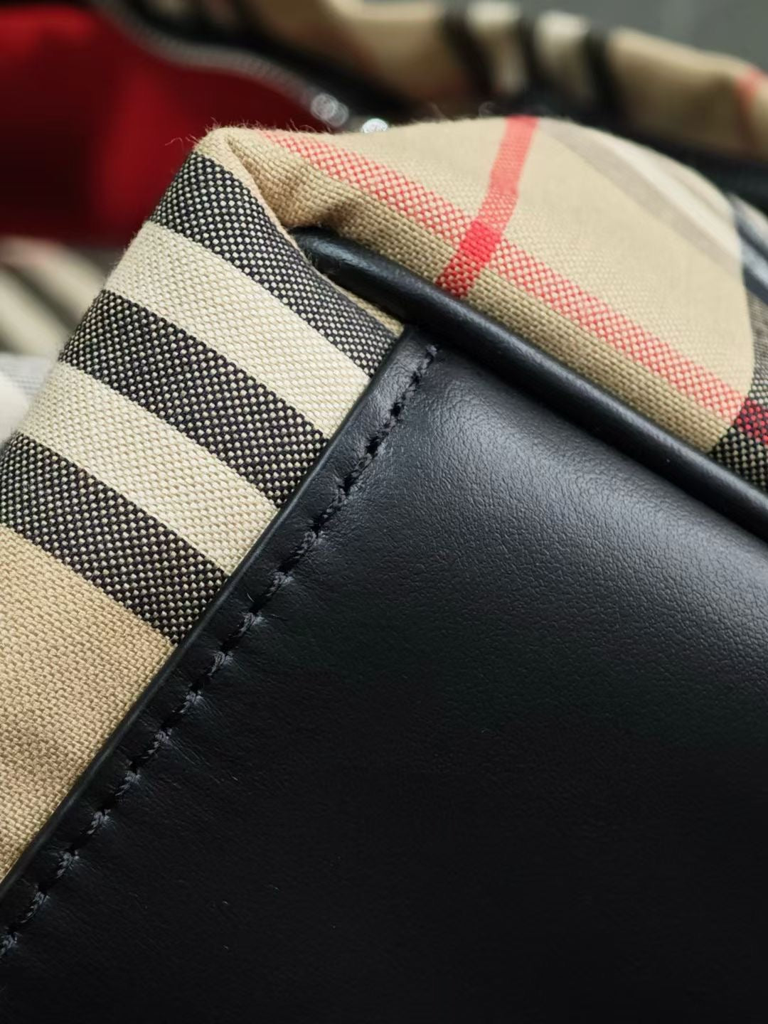 Burberry Checked Cotton-Blend Backpack (16 x 14 x 6 in)
