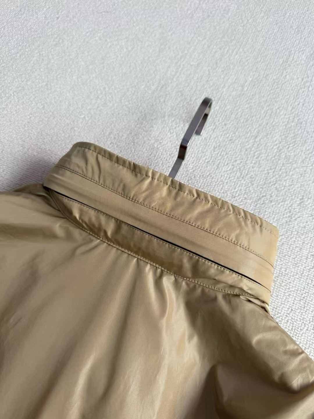 Burberry Check Trim Short Nylon Parka, Size S/M/L/XL/XXL