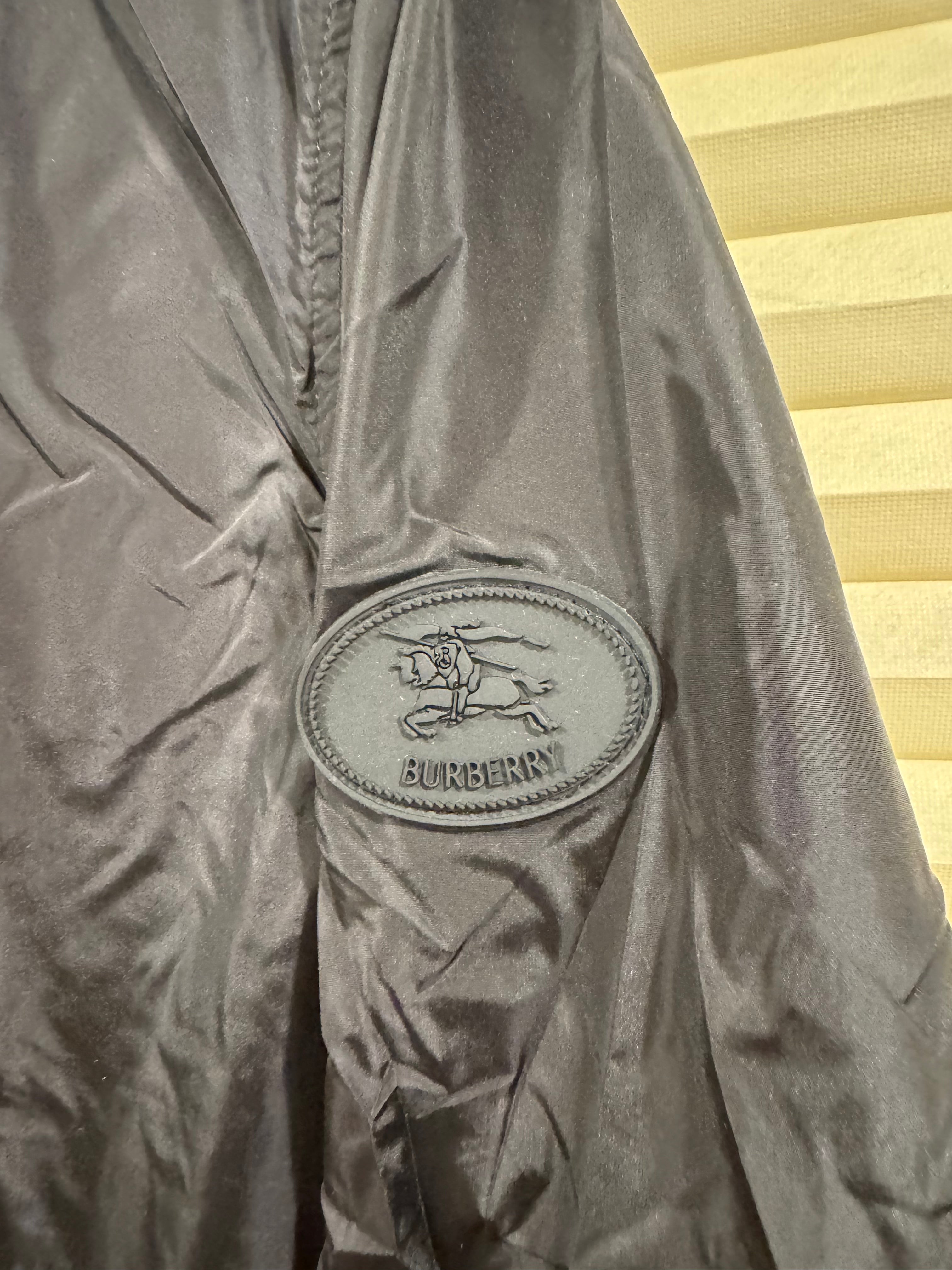 Burberry Check Trim Short Nylon Parka, Size S/M/L/XL/XXL