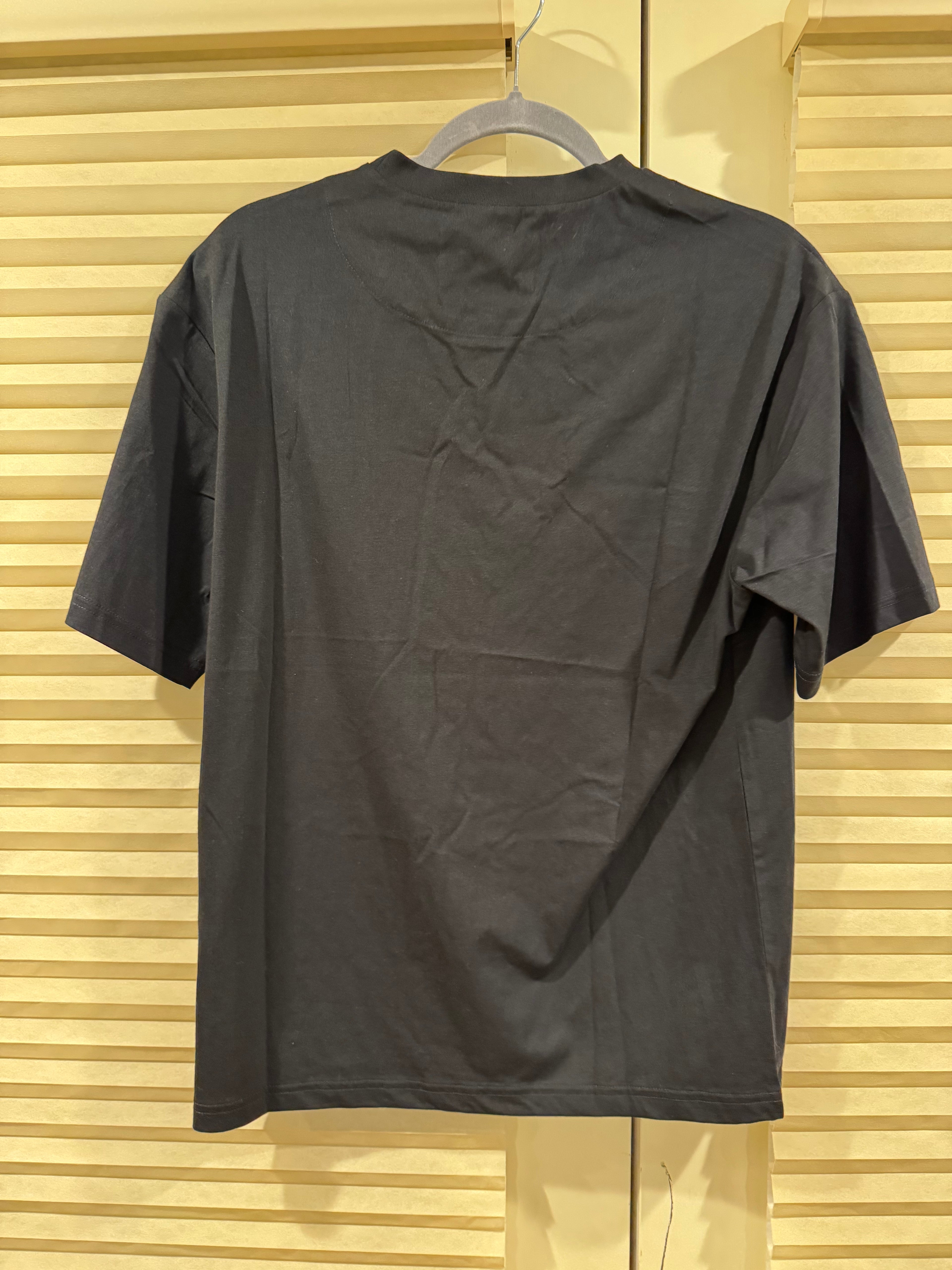 Prada Logo Cotton T-Shirt in Black, Size S/M/L/XL