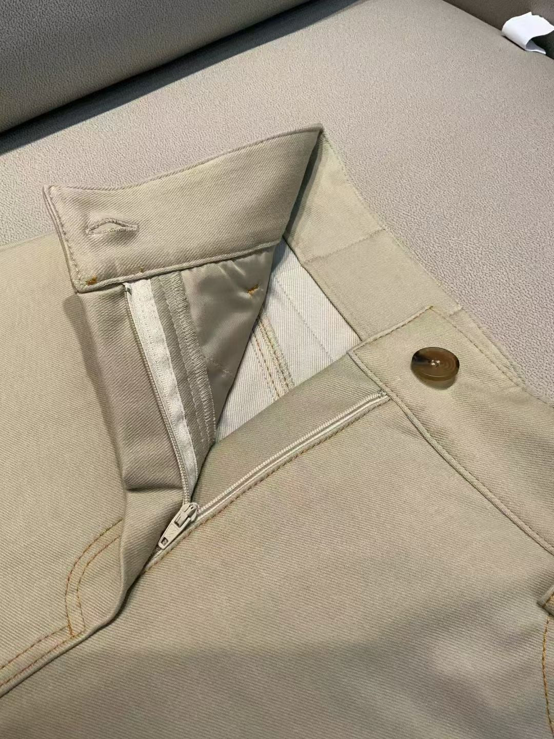 Max Mara High Waist Wide Leg Jeans in Navy/Beige/White, Size XS/S/M/L
